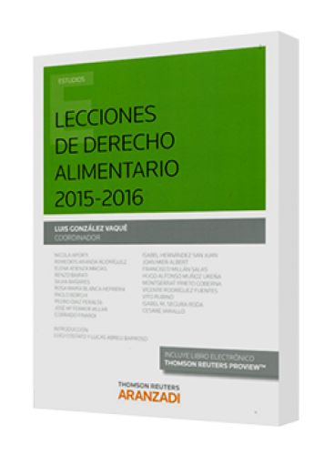 LECCIONES DE DERECHO ALIMENTARIO 2015-2016